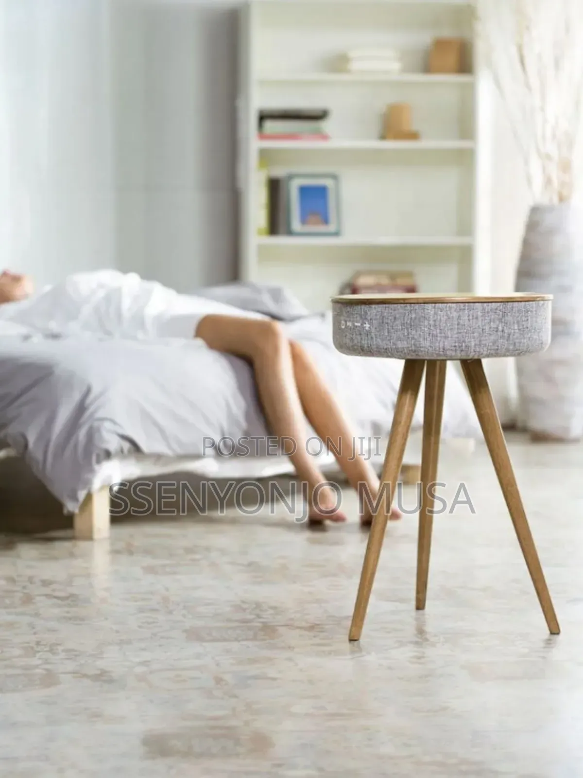 Smart Bluetooth Speaker Table With Deep Bass Wireless Charging