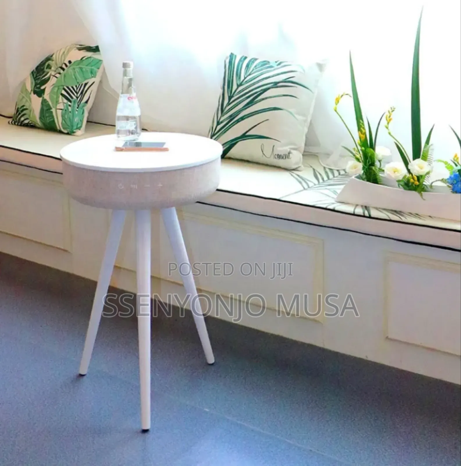 Smart Bluetooth Speaker Table With Deep Bass Wireless Charging