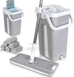 Flat Mop and Bucket Set