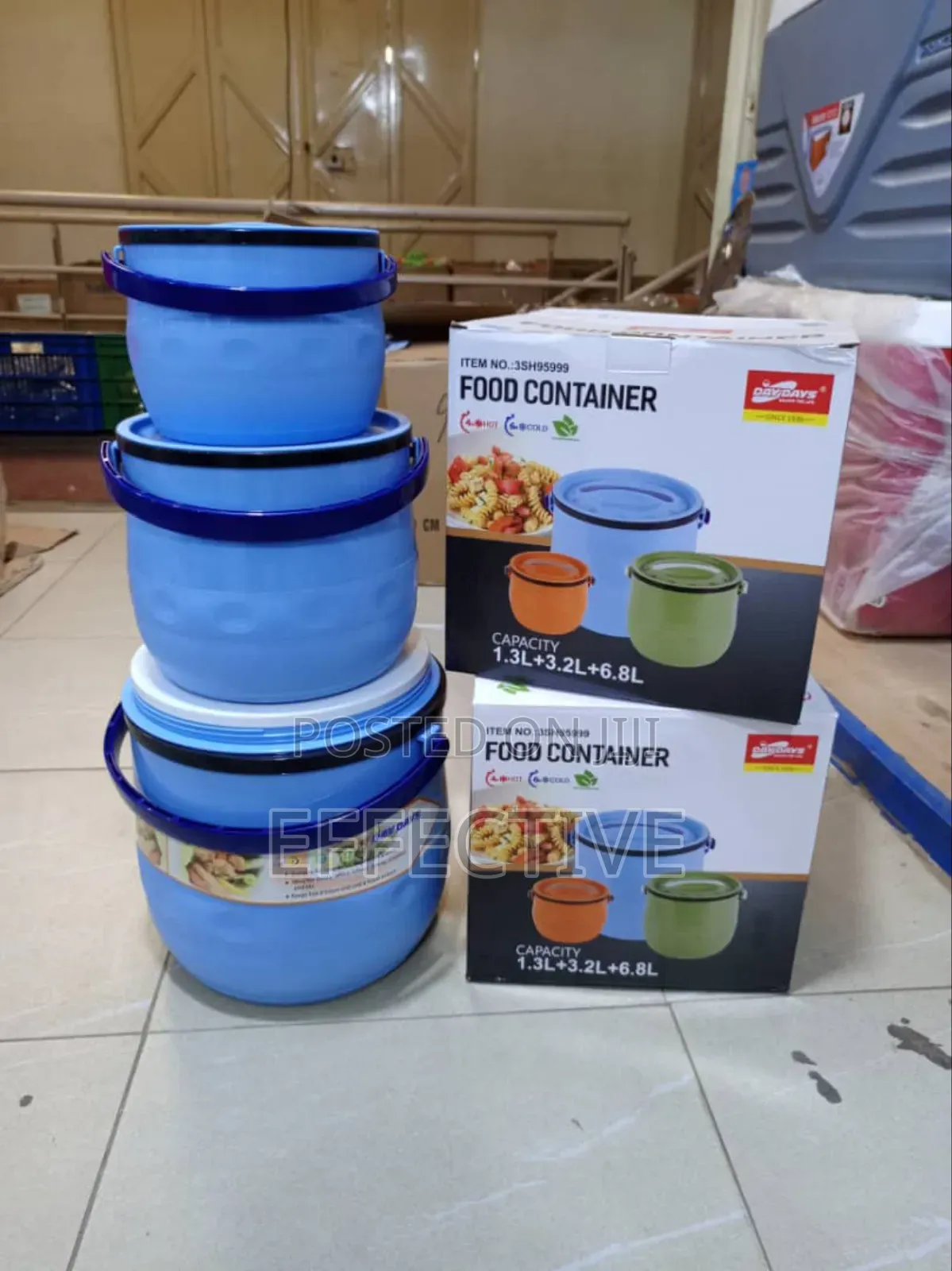3pc Daydays Insulated Food Containers.