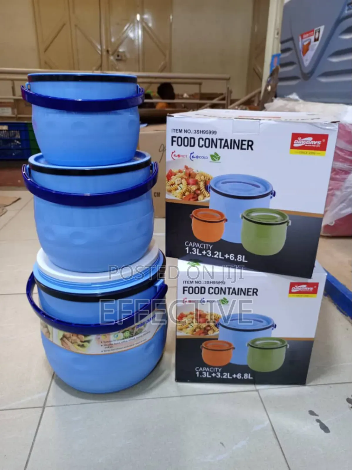3pc Daydays Insulated Food Containers.
