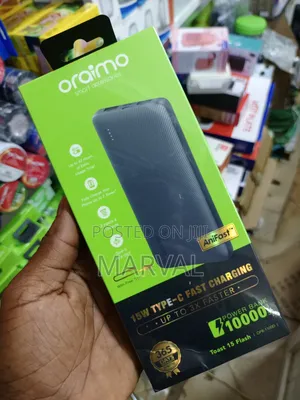 Oraimo Toast 15 Flash 10000mah Power Bank.