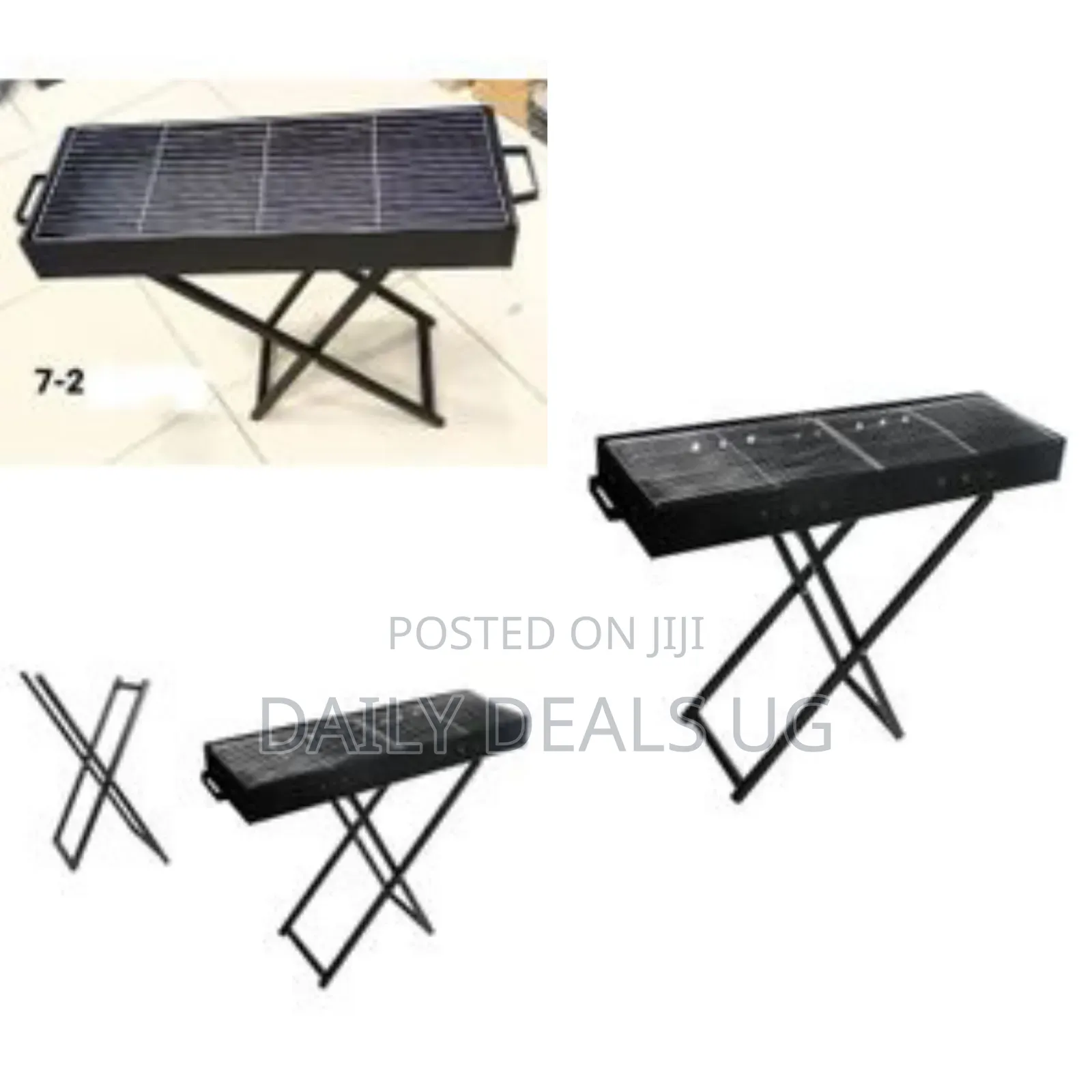 27.5*15.5 Inches Heavy Duty Foldable BBQ Stand With Kabab Smoker Grill