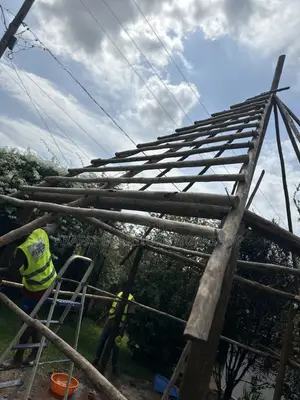 Thatched Grass House Construction