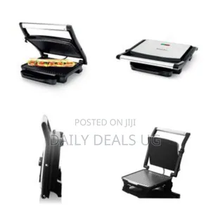 Saachi Sandwich Maker Press Grill Machine- Silver