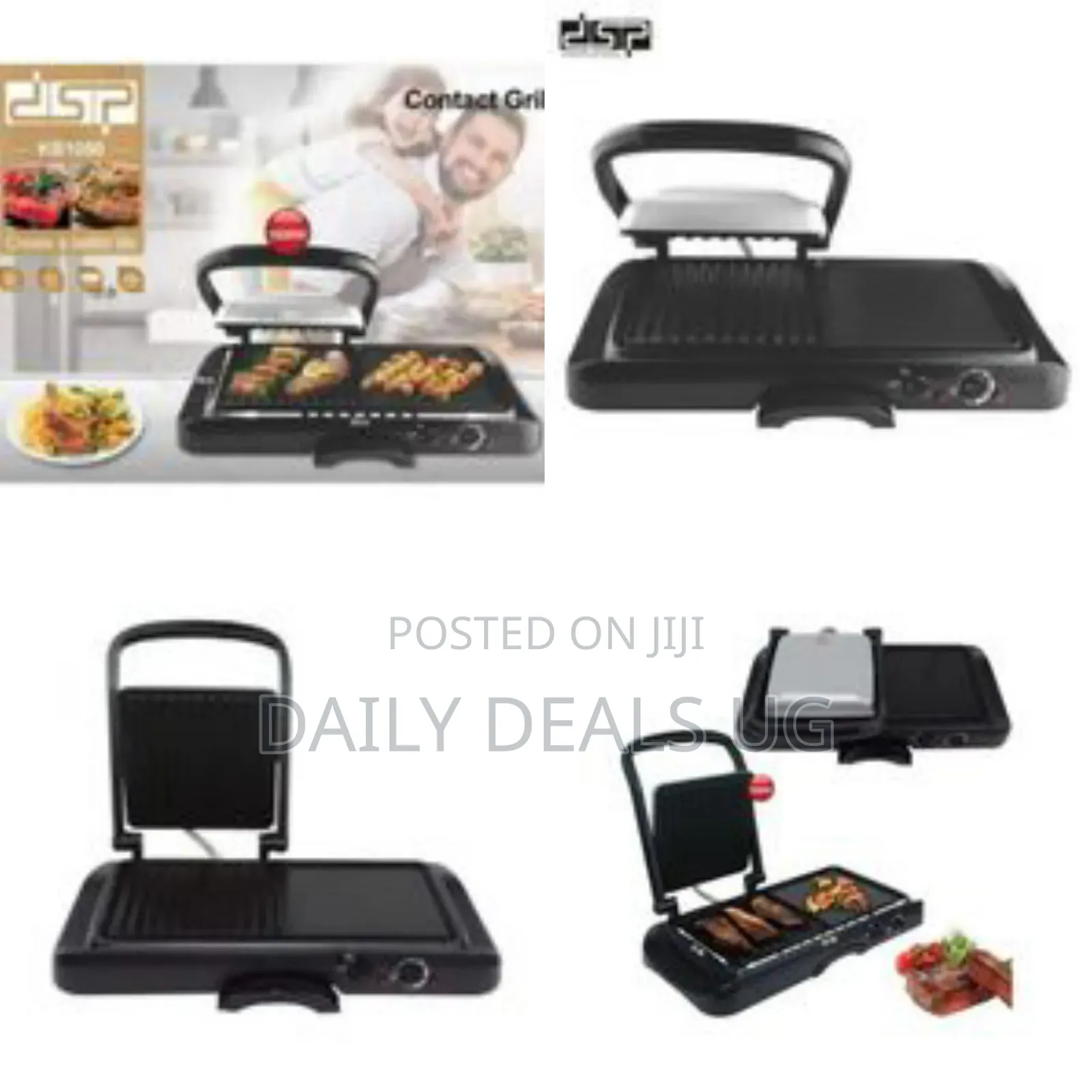 DSP 2 In1 Electric Grill Portable Nonstick Barbecue Press Machine