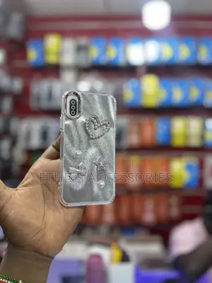 Rhinestone and Pearl Butterfly Phone Case
