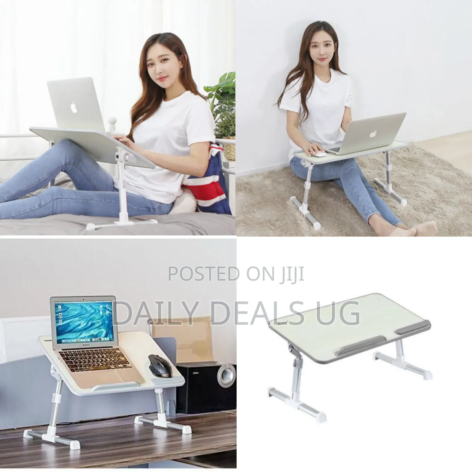 An Adjustable Laptop Bed Tray Table