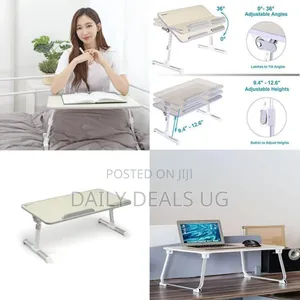 An Adjustable Laptop Bed Tray Table