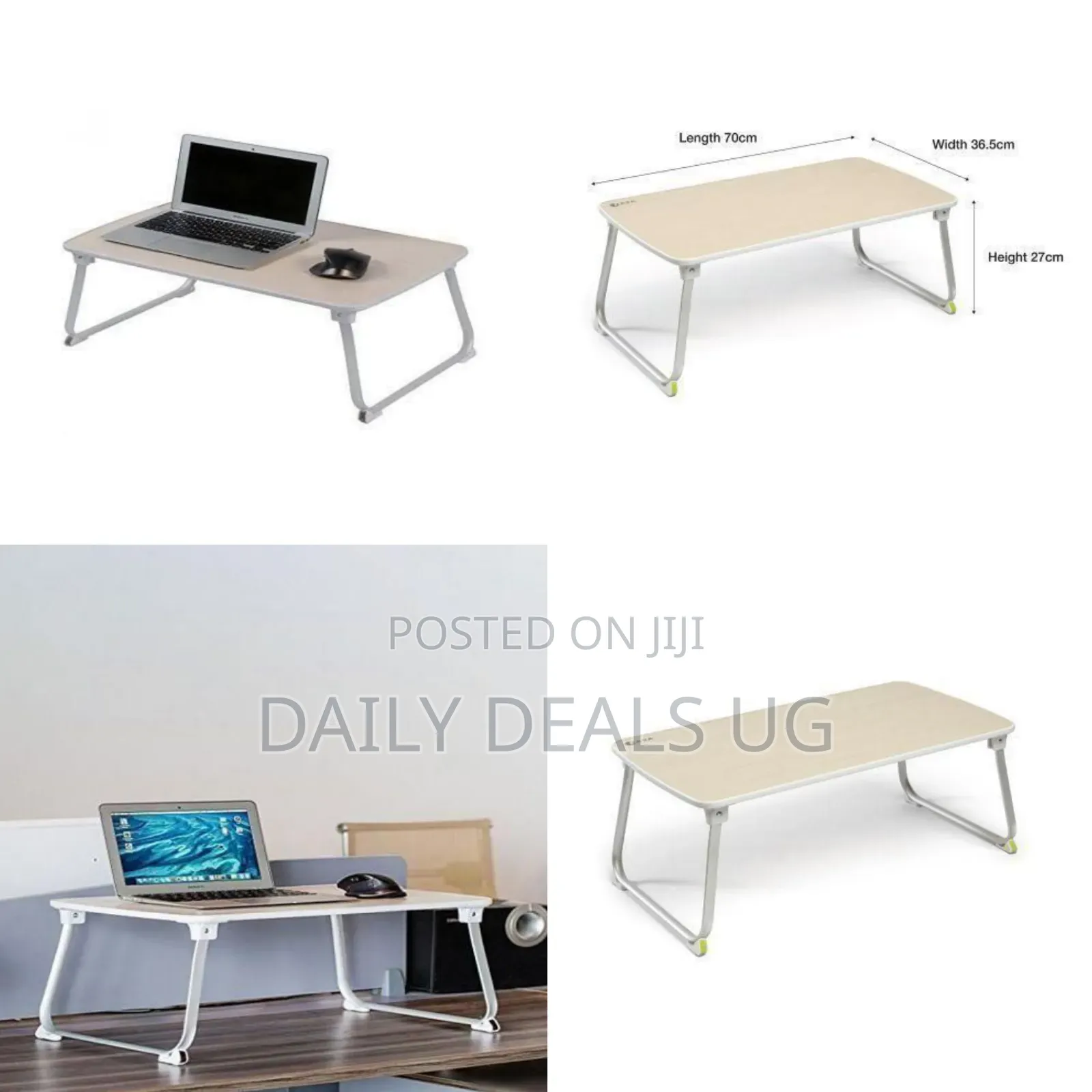 Lasa Folding Laptop Table – Adjustable Desk for Bed, Couch Study