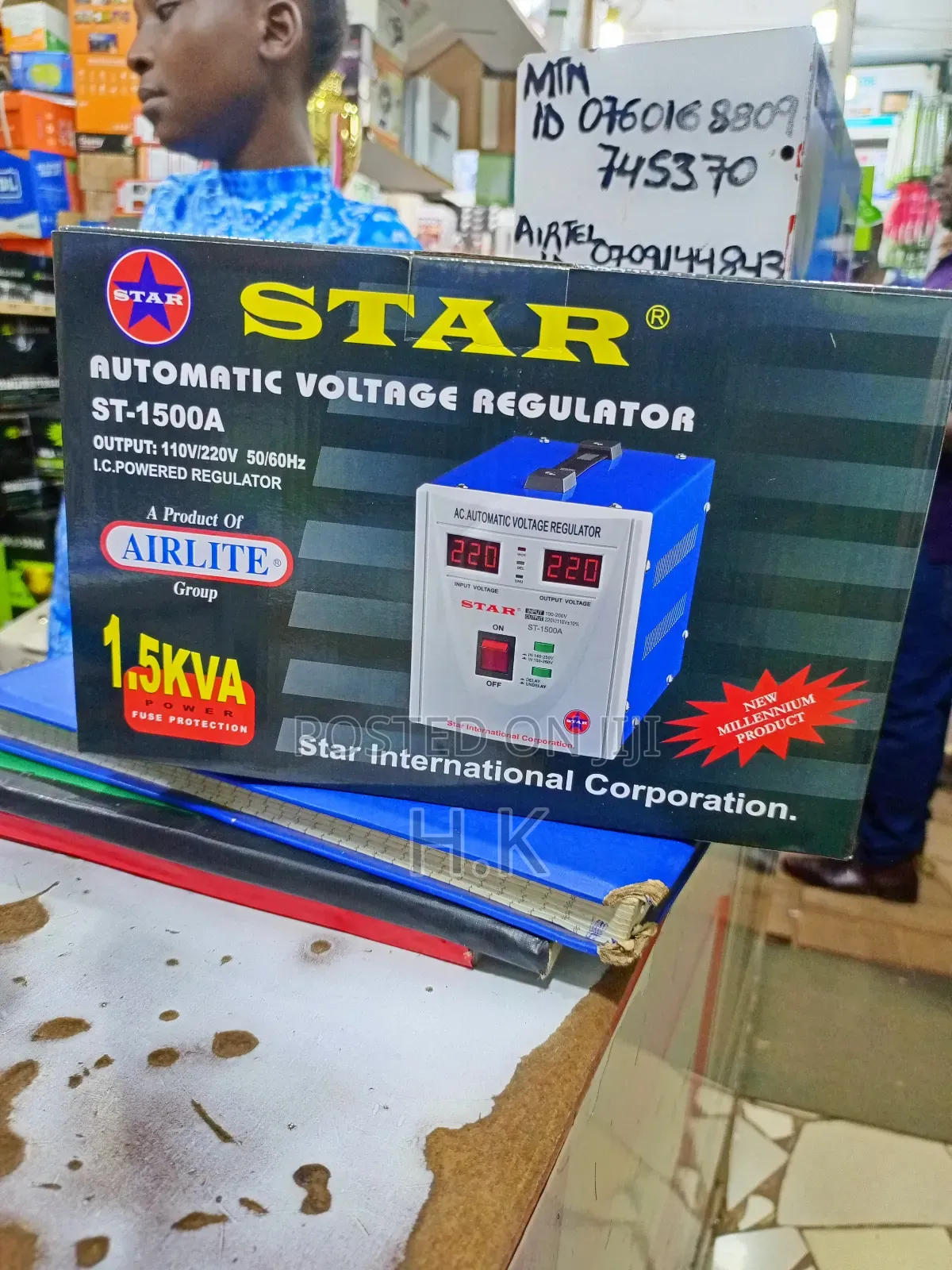 Star St-1500a Automatic Voltage Regulator.