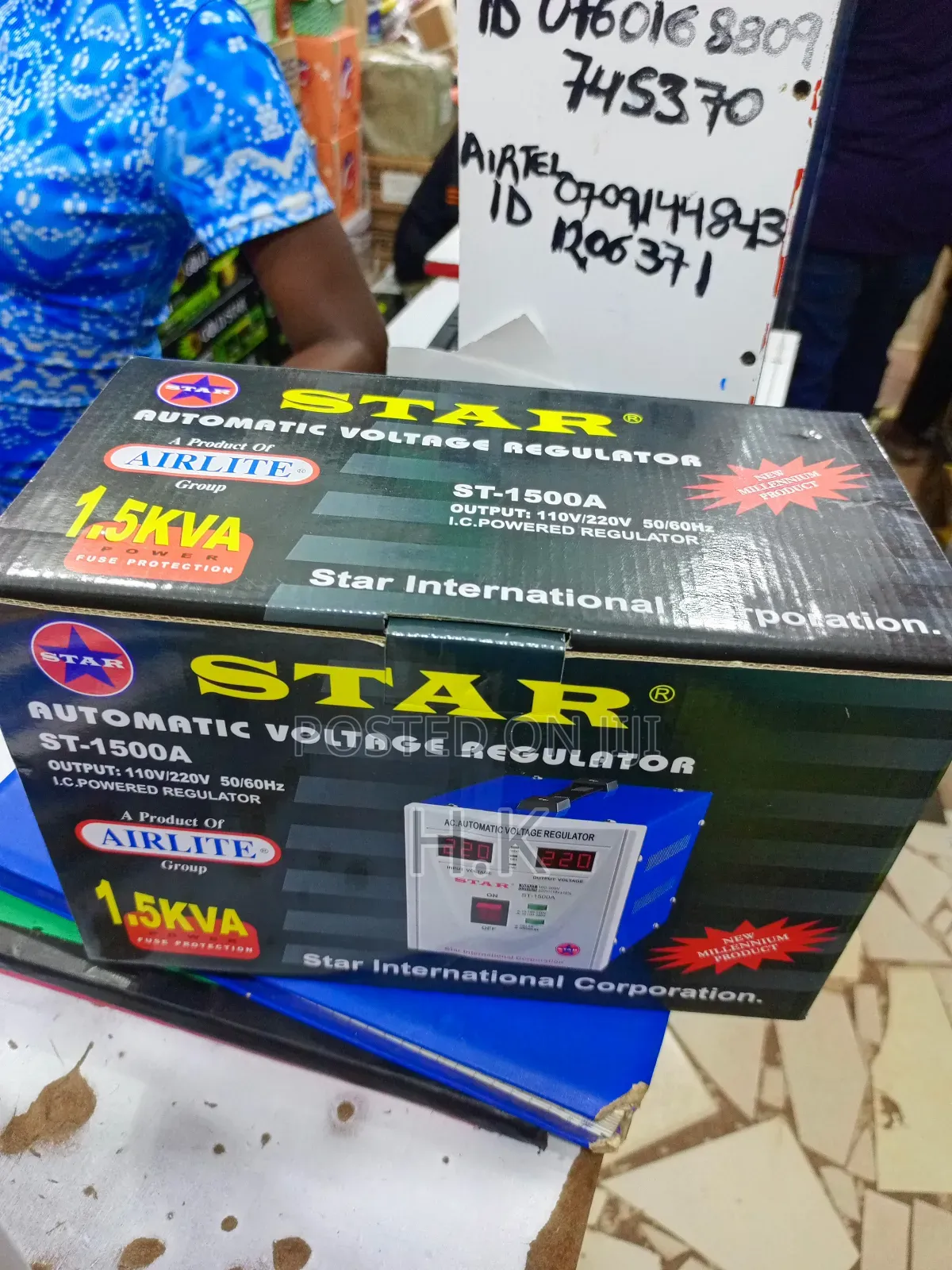 Star St-1500a Automatic Voltage Regulator.