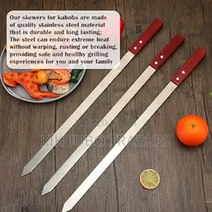 3pcs Heavy Duty Kebab Skewer Sticks