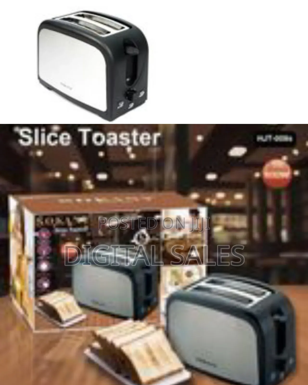 Sokany Automatic Heating 2 Slice Electric Bread Toaster Oven- Black
