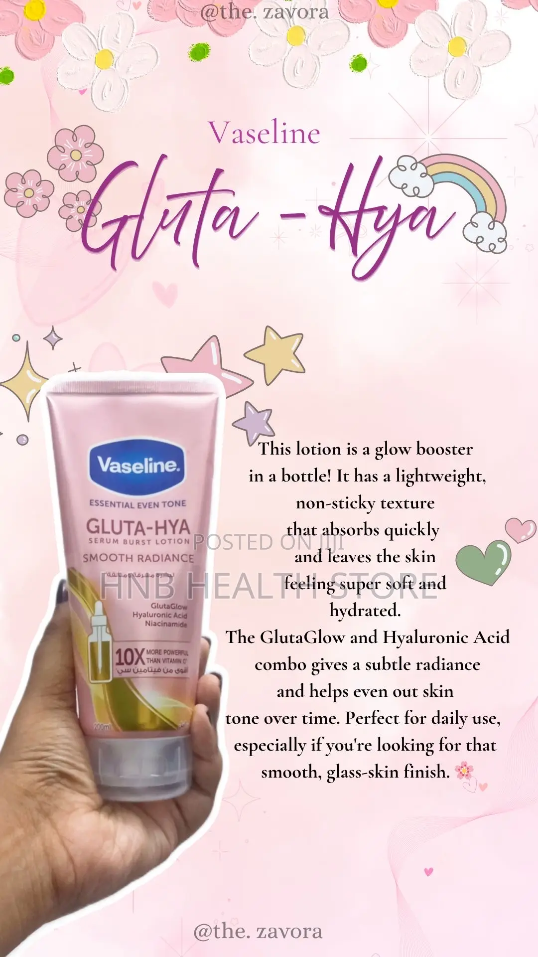 Vaseline Gluta Hya Radiant Glow