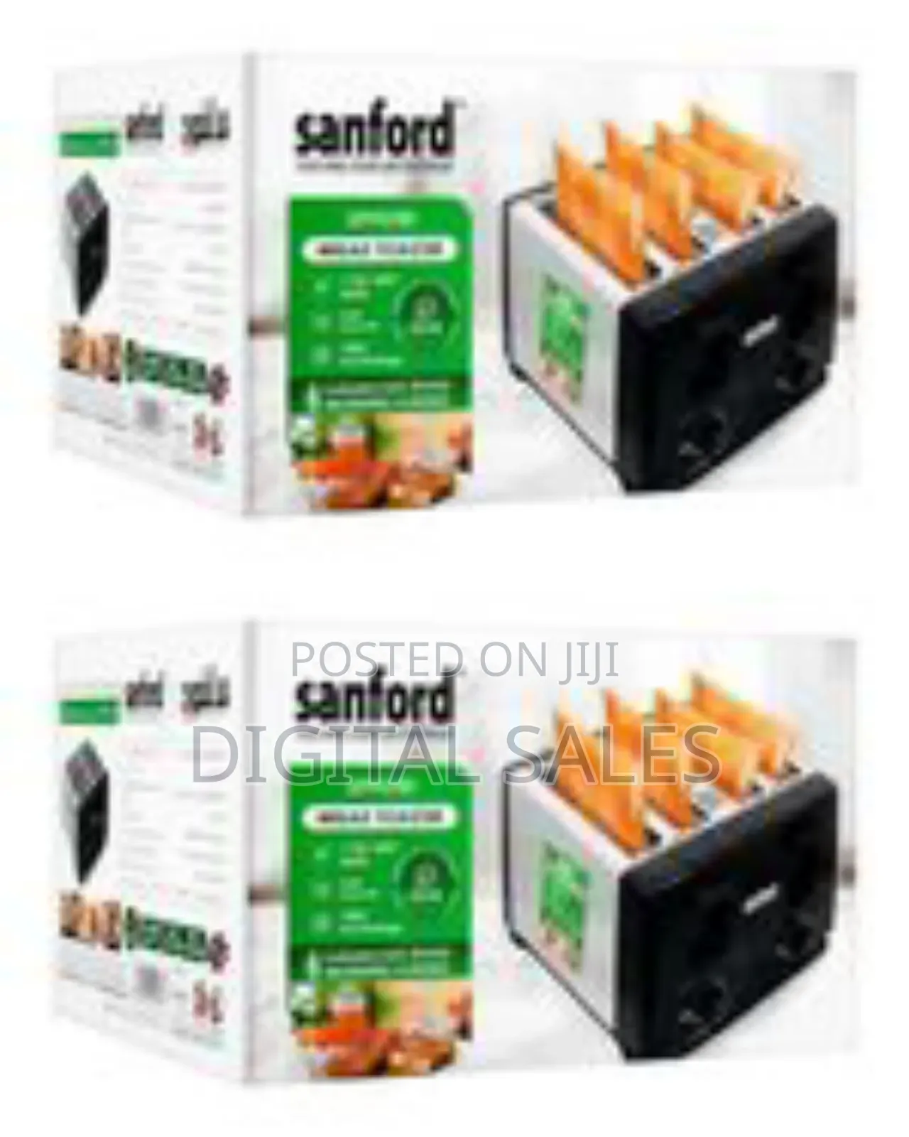 Sanford 4 Slice Stainless Steel Bread Toaster