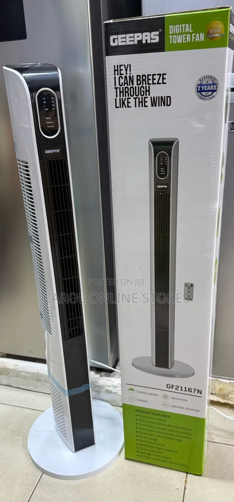 Geepas Digital Tower Fan