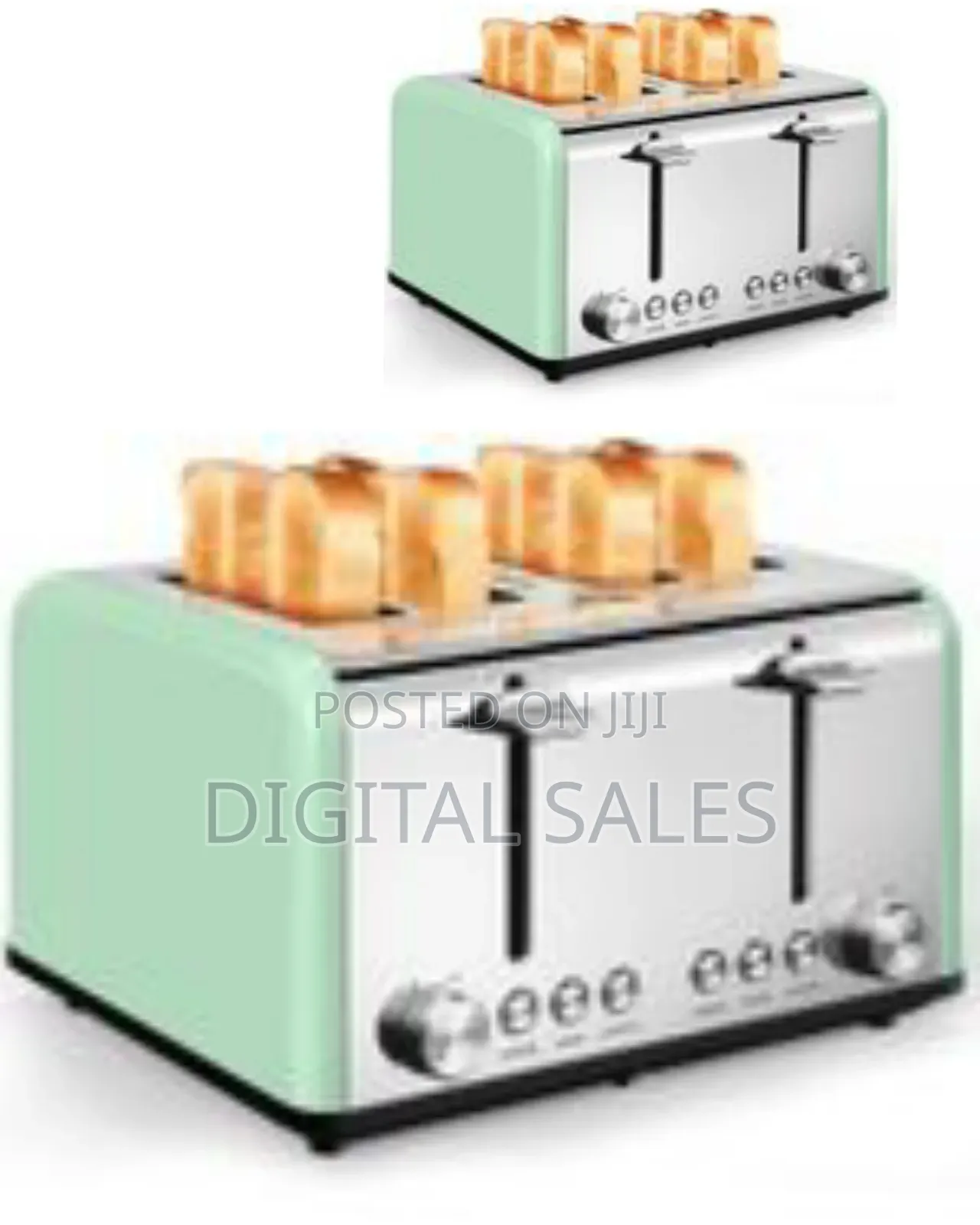 Raf Automatic Electric Bread Machine Sandwich 2 Slice Smart Toaster