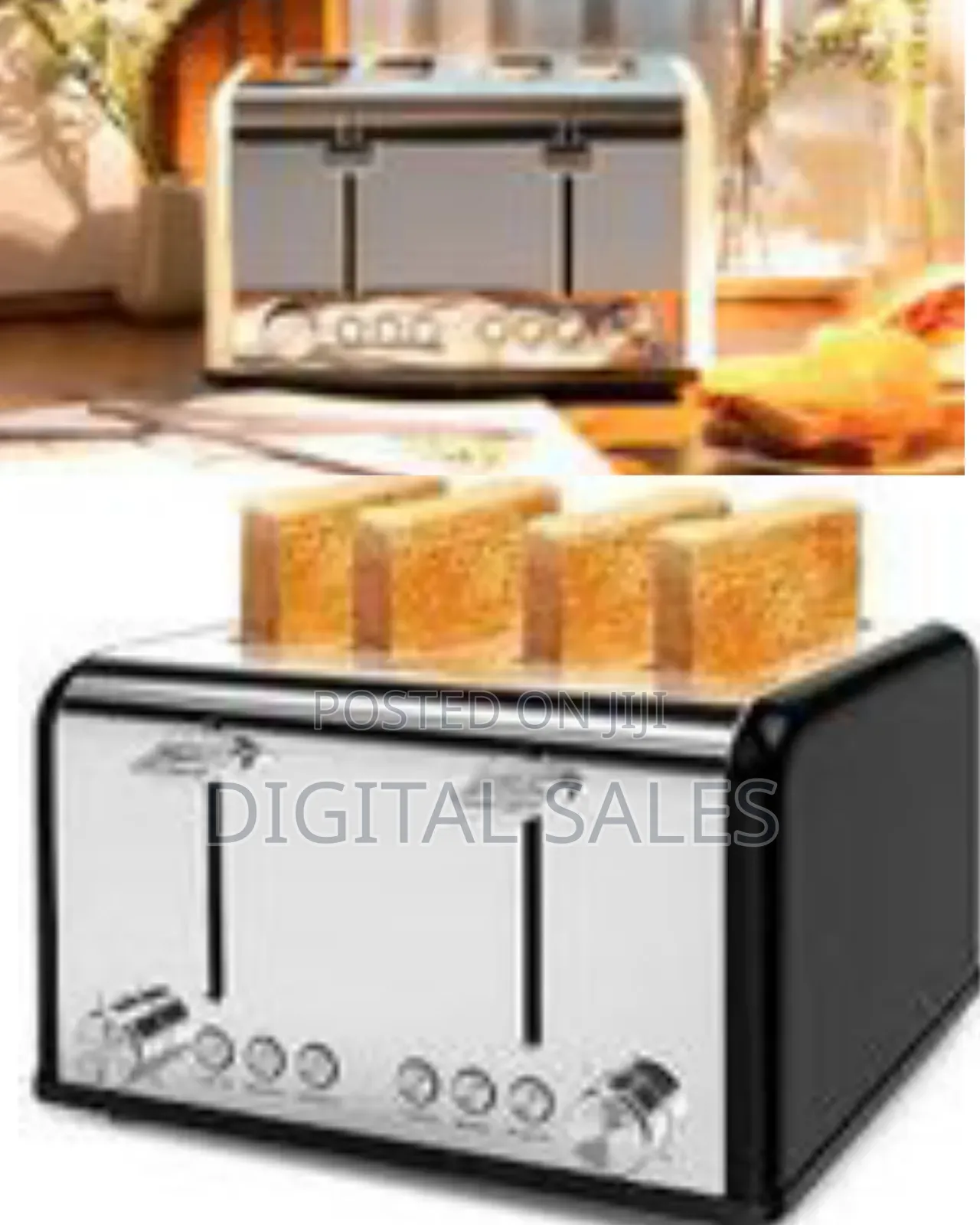 Raf Automatic Electric Bread Machine Sandwich 2 Slice Smart Toaster