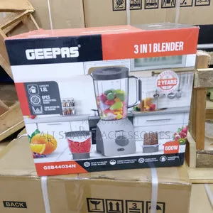 3 in 1 Geepas Electric Blender 600w