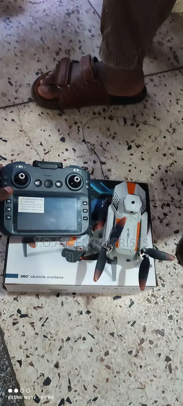 Brightake Drone With an Integrated Screen Remote Control