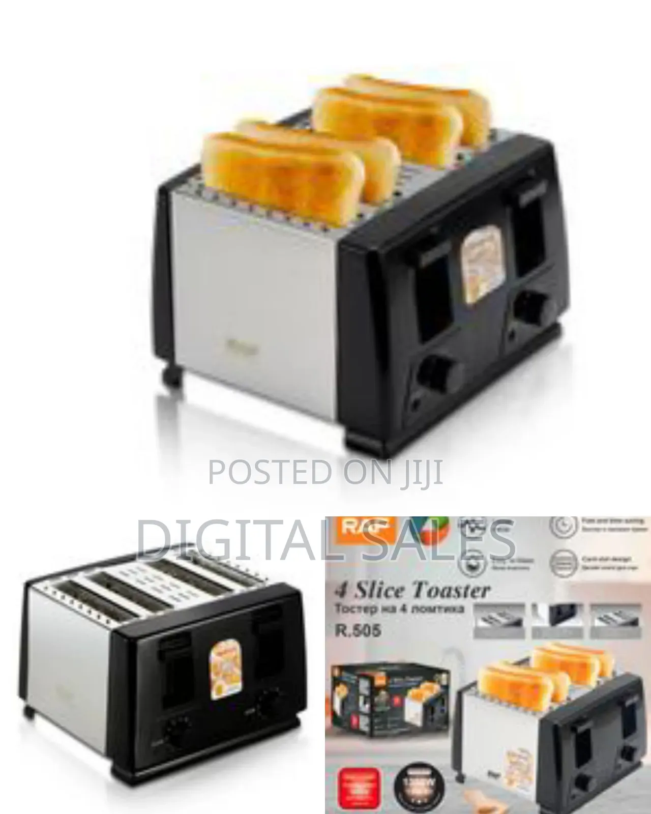 Raf Fast Breakfast 4 Slice Electric Breakfast Maker High Quality