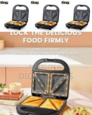 DSP Sandwich Makers Non-Stick Coating Fixed Plate Two Slice Breakfast