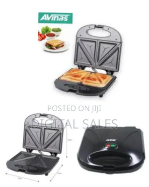 Avinas 2 Slice Sandwich Maker Non Stick Surface Bread Toaster