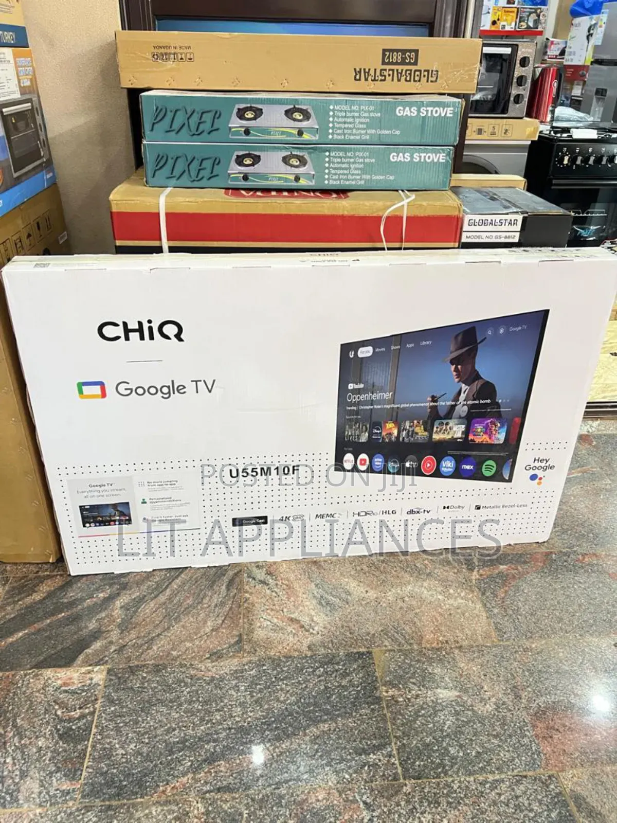 Chiq 55inch Google TV With Android Software, Bluetooth, Resolution.