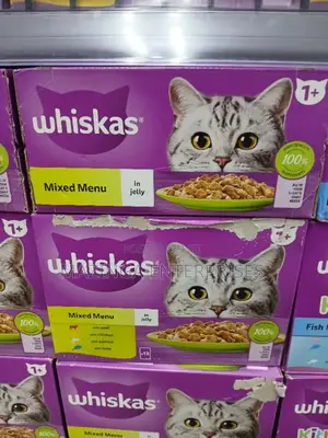 Whiskas 1+ Mixed Menu Adult Wet Cat Food Pouches in Jelly