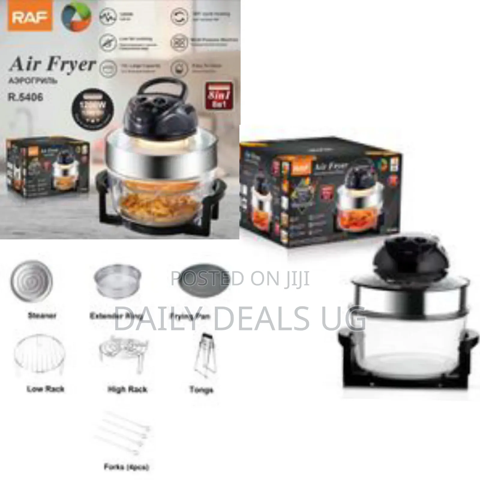 Raf 8 in 1 Multifunctional 2l Low Fat Cooking Electric Smart Deep