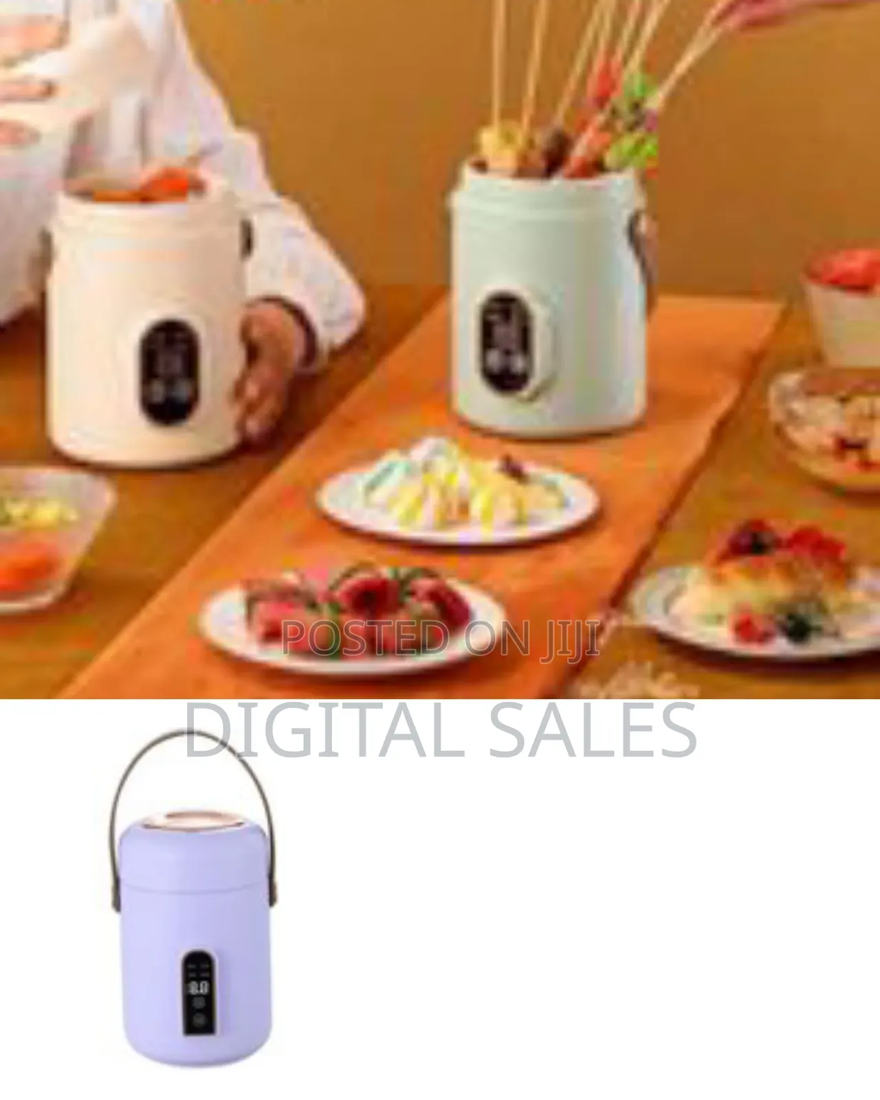 1200ml Automatic Insulation Mini Electric Slow Cooker Kettle Smart