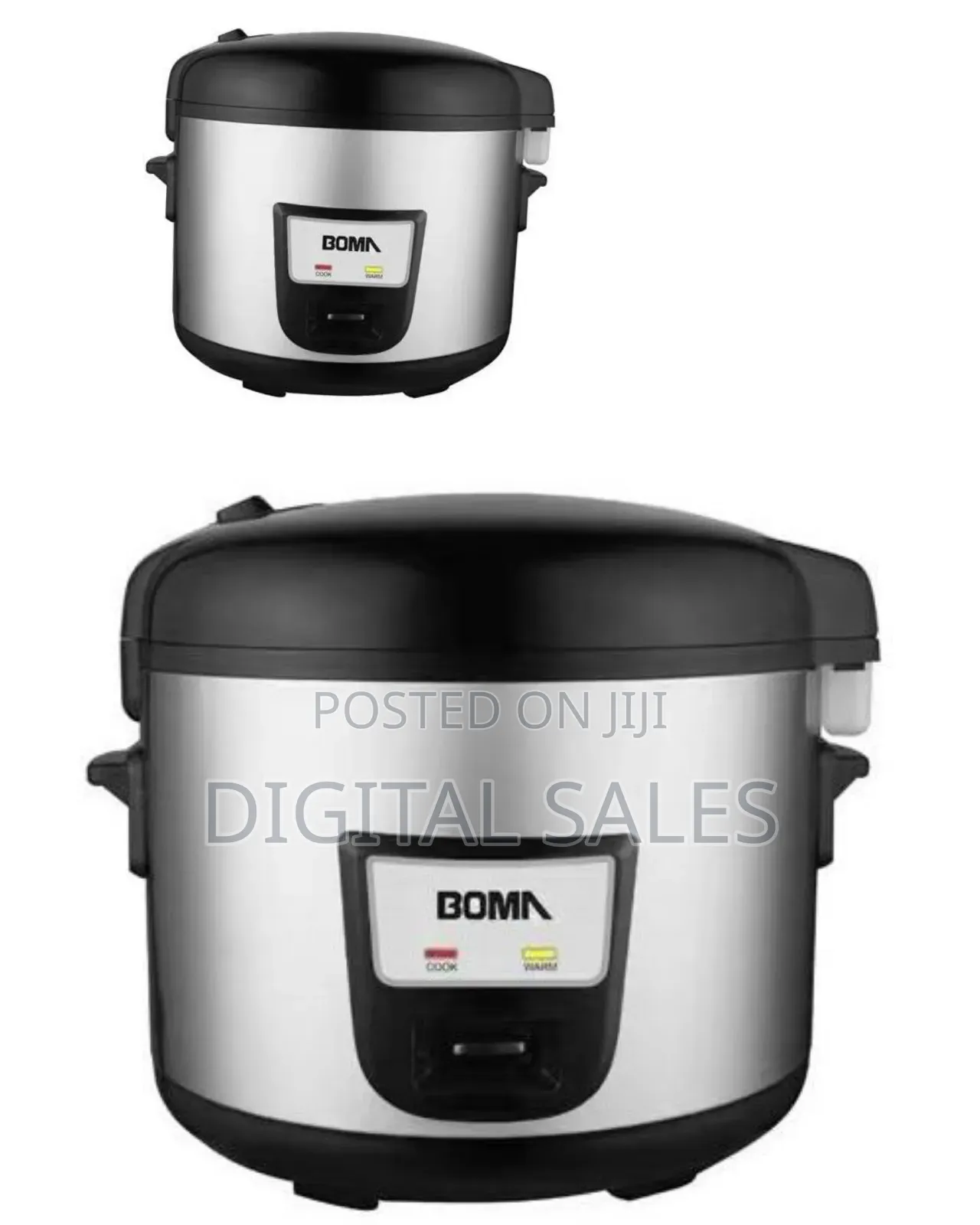 Boma 12 Litre Stainless Stee Rice Cooker Pot With Steamer Pan-