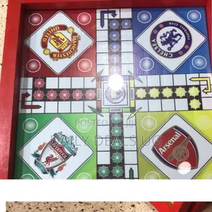 Ludo Board Game Featuring the Logos of Four English Football Clubs