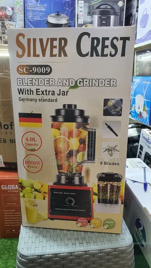 4l Silver Crest Commercial Unbreakable Glass Blender