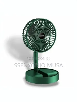 Portable Desk Fan Usb Rechargeable With 3 Modes Folding Fan