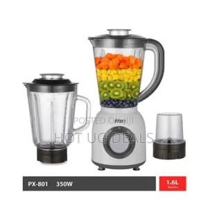 Pixel 1.6 Liters Glass Jar Juice Blender With 2 Jars & Grinder (3 In1)
