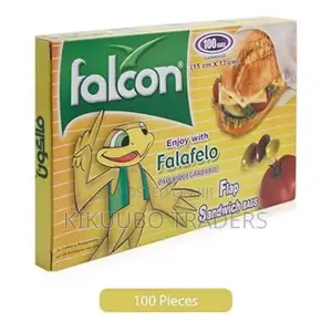 Falcon Falafelo Flap Sandwich Bags 15cm X 17cm
