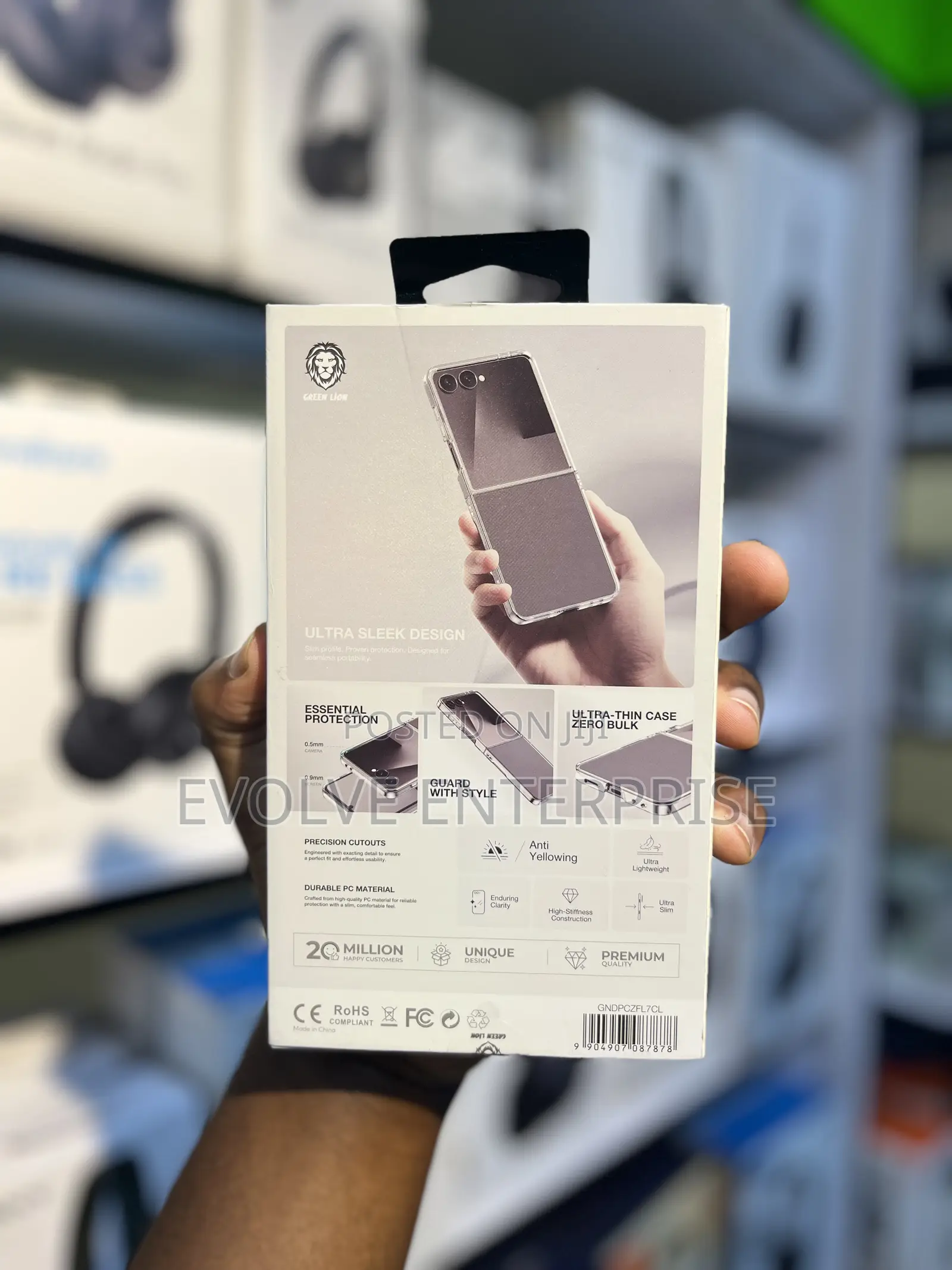 Clear Transparent Cover for Samsung Galaxy Z Flip 7