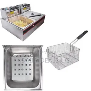 5000w 12 Liter Electric Counter Top Deep Fryer Dual Tank 6