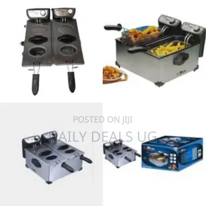 Electro Master Deep Fryer 2 X 3 Litre Stainless Steel Double Fryer