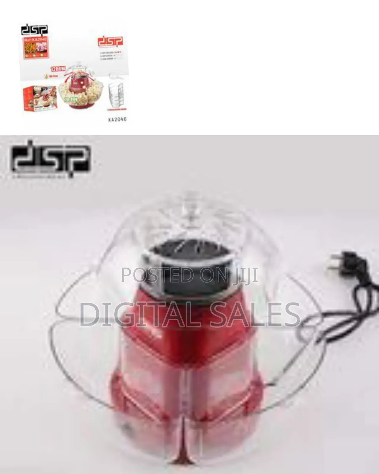 DSP Popcorn Maker With Detachable Serving Bowls for Making 70 to 80