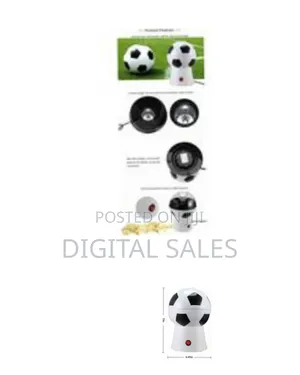 0.27 L Electric Popcorn Maker Popper (White, Black)