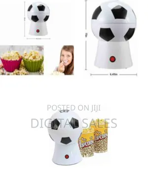 0.27 L Electric Popcorn Maker Popper (White, Black)