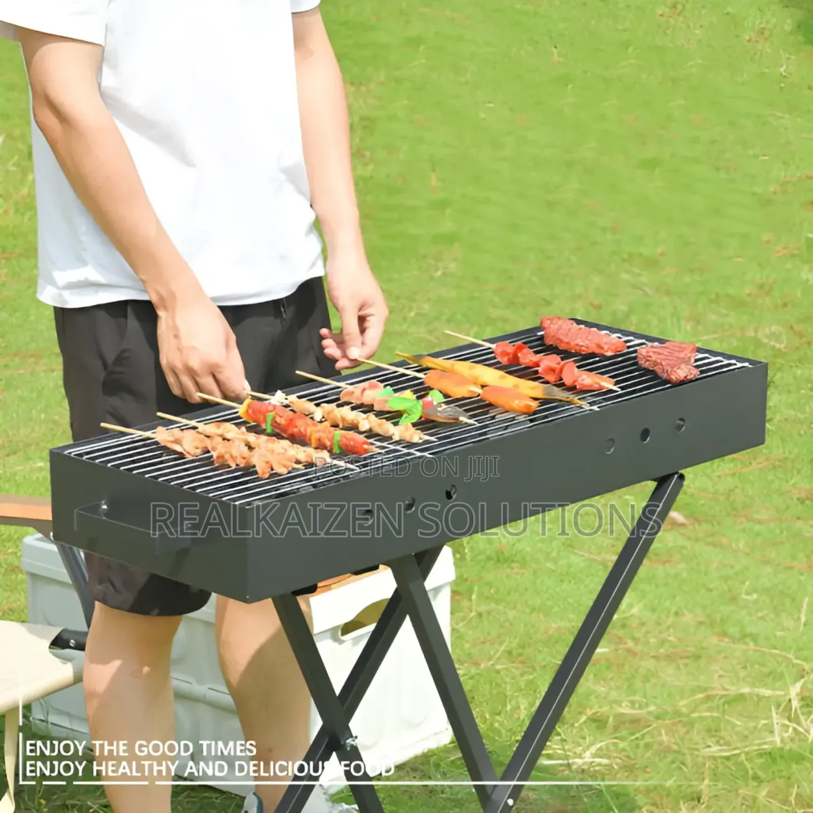 Foldable Freestand Charcoal Heavy Duty BBQ Grill Lid 60-80cm