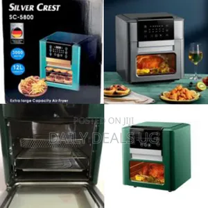 Silver Crest 12l Air Fryer Oven Toaster Rotisserie Dehydrator Grill