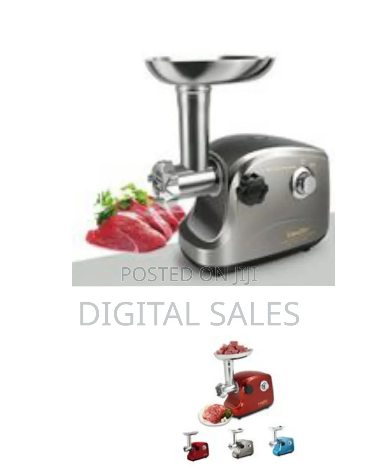 Sonifer Electric Meat Grinder Mincer - Silver