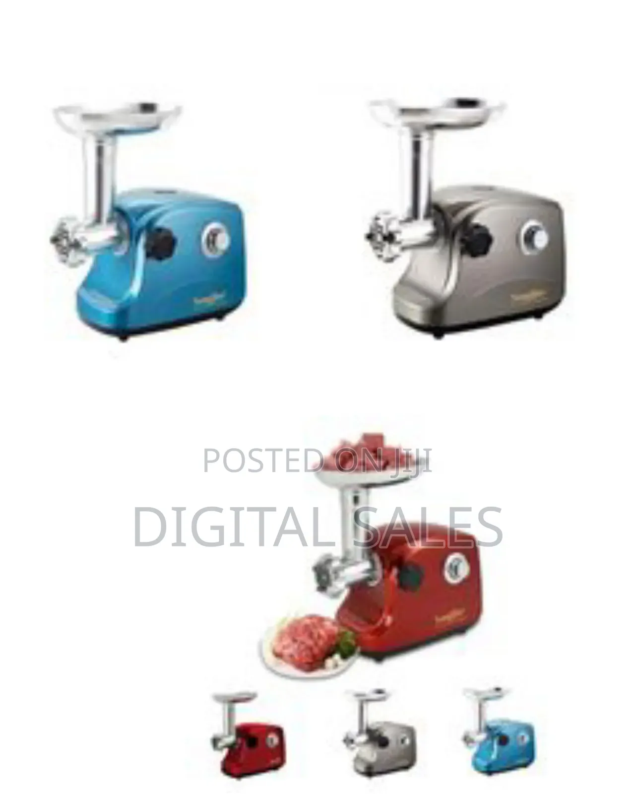 Sonifer Electric Meat Grinder Mincer - Red