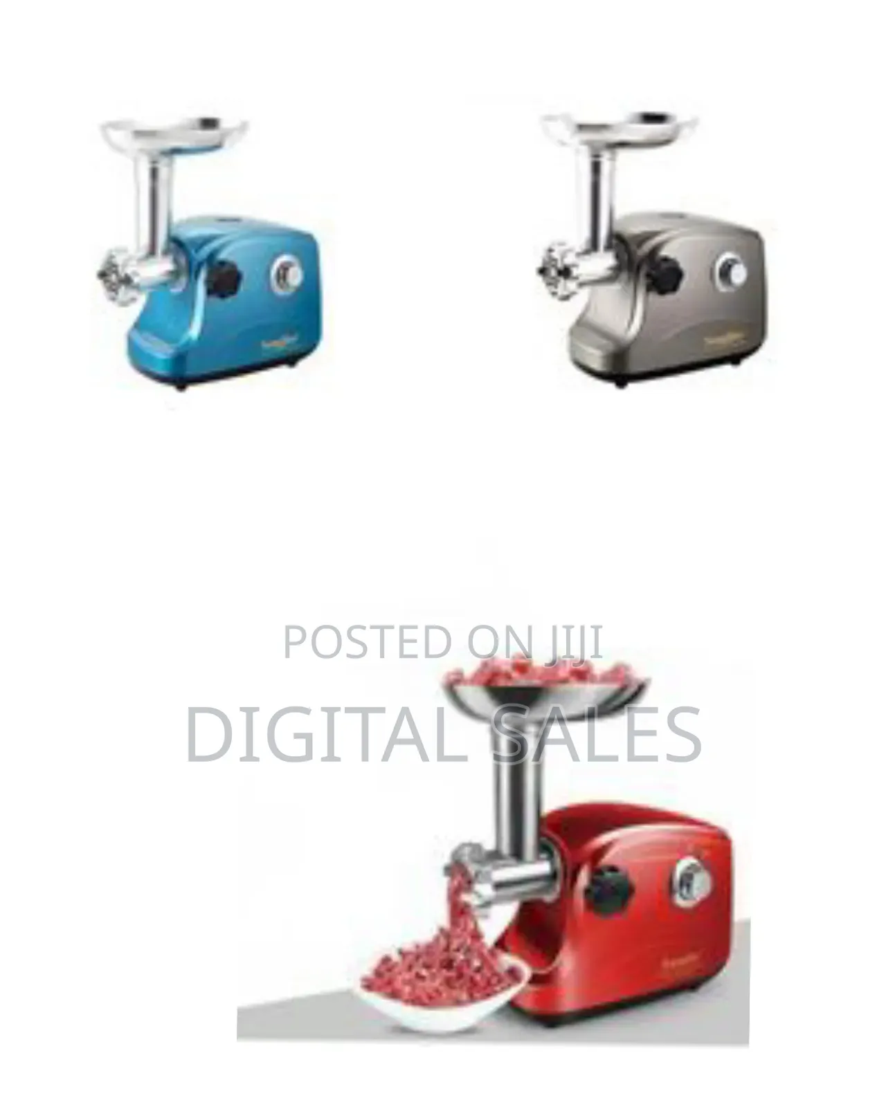 Sonifer Electric Meat Grinder Mincer - Red