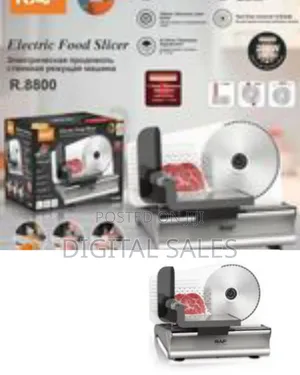 Raf Electric Food Slicer Stainless Steel Bladeanti-Skid Stand Tool